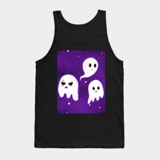 Three Little Ghost in purple halloween edition Tank Top